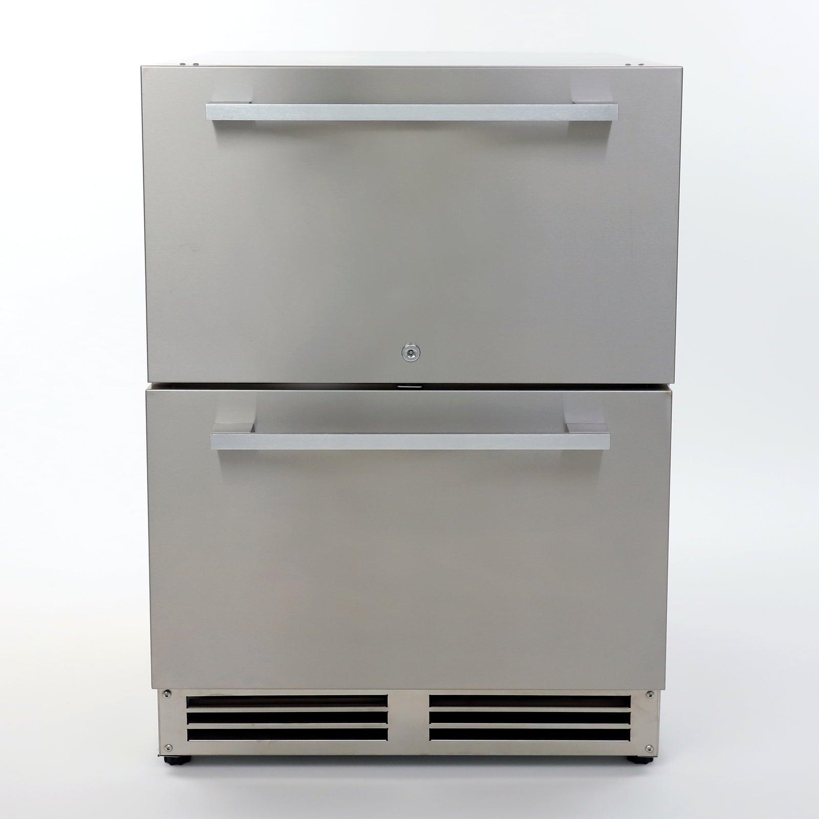 Avanti OR525U5D 5.2 Cu. Ft. Elite Series Outdoor Refrigerator Dual Drawer - Stainless Steel Commercial Grade Fridge for Patio, Poolside & Backyard Entertaining
