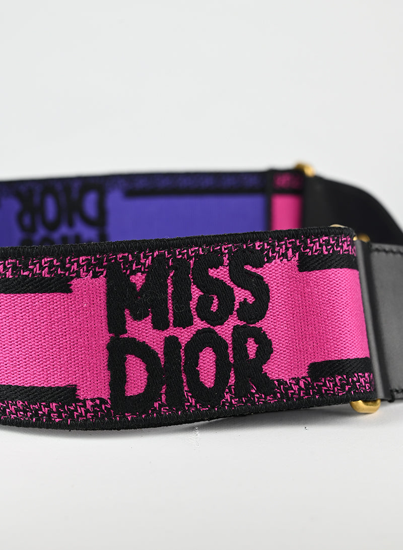 Dior Miss Dior Pink Fabric Crossbody Bag - Elegant Shoulder Purse for Women | Perfect for Date Night, Parties & Special Occasions