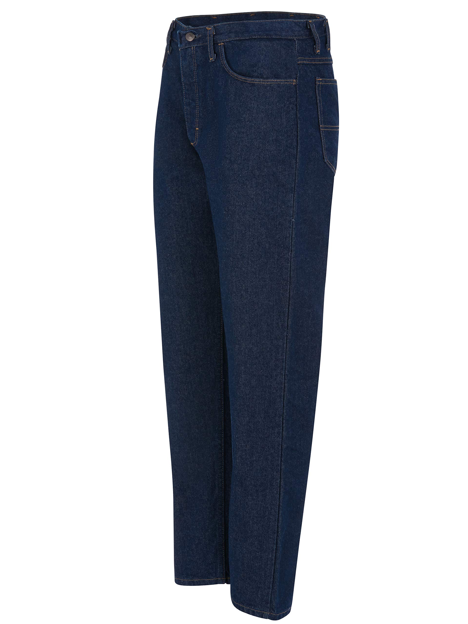 Bulwark Men's Straight Fit Jeans - Classic Denim Pants for Casual & Work Wear | Comfortable & Durable for Everyday Use