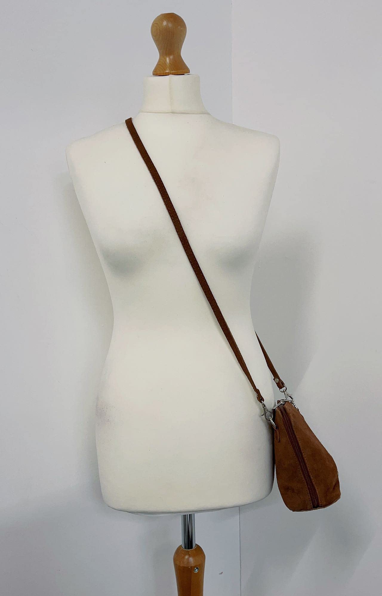 LeahWard Genuine Suede Leather Crossbody Bag for Women - Small Shoulder Handbag Purse for Party, Date Night & Daily Use