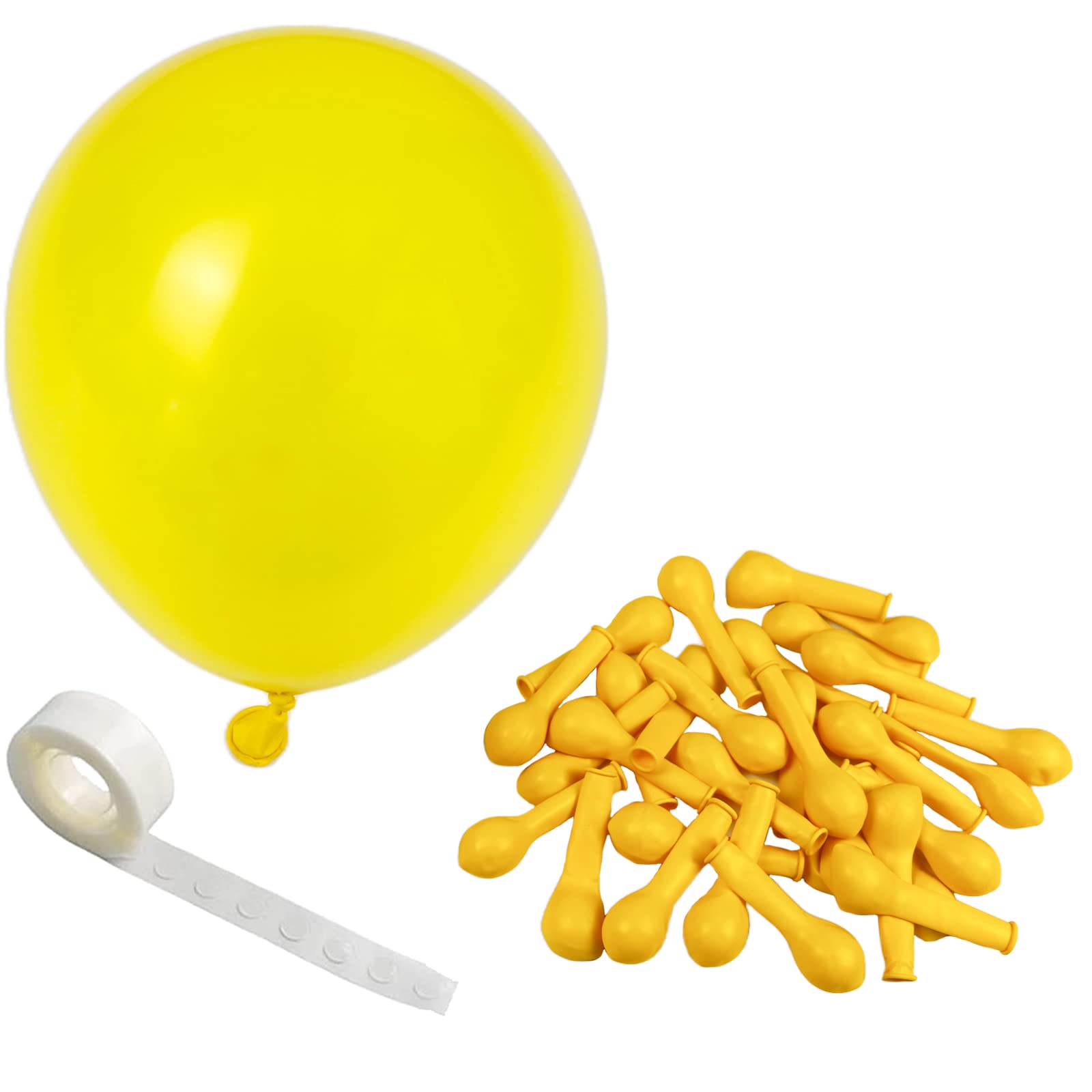 Bright Yellow Latex Balloons 5 Inch - 60 Pack Mustard Yellow Party Balloons for Balloon Arch Kit, Baby Shower Decorations, Sunflower Theme Party Supplies | Perfect for Birthday Parties, Gender Reveals, Wedding Decor & Festival Celebrations