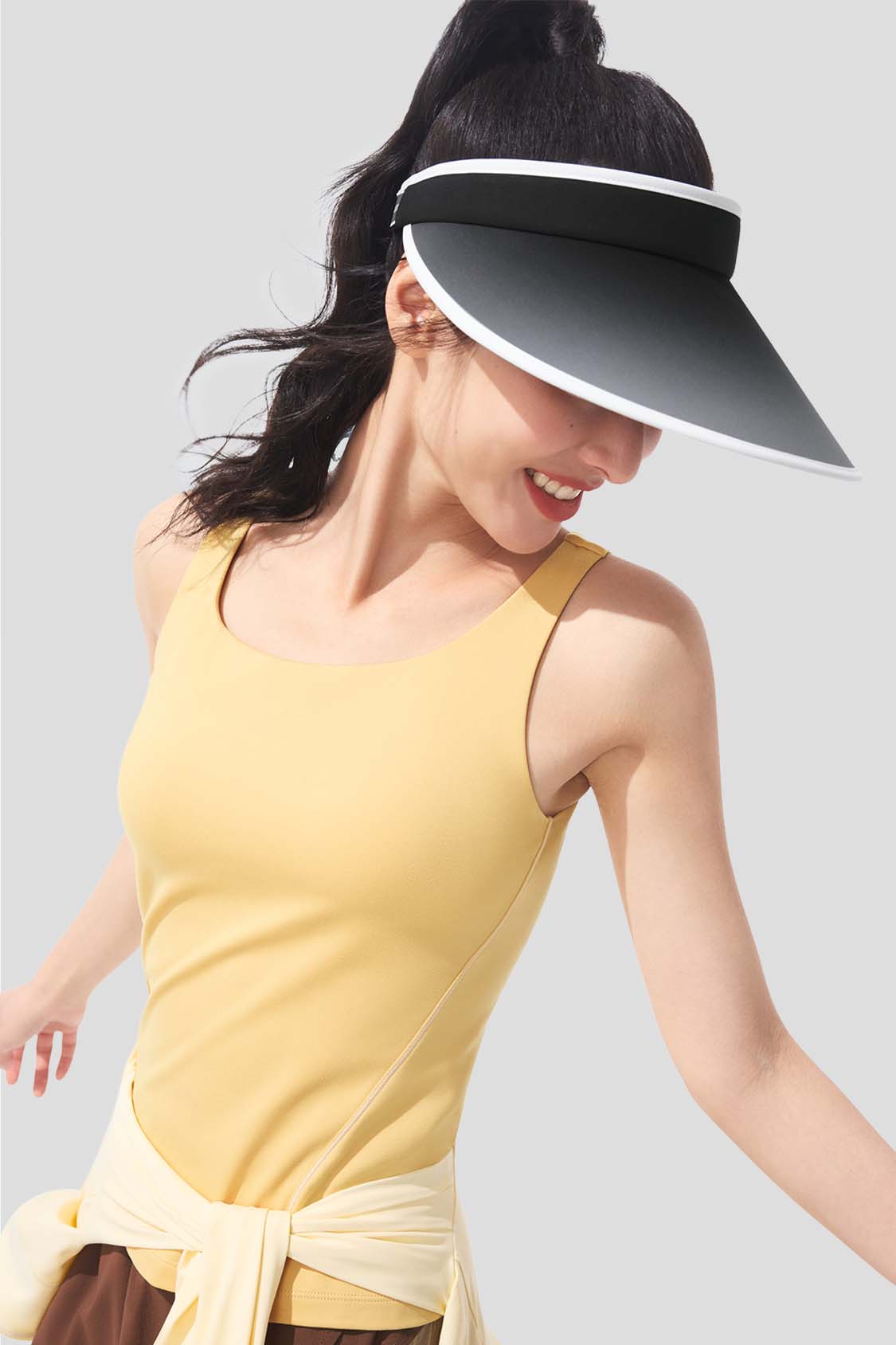 Guji Wide Brim Women's Sun Visor Hat UPF50+ for Outdoor Activities - Beach, Golf, Hiking & Gardening (BM569)