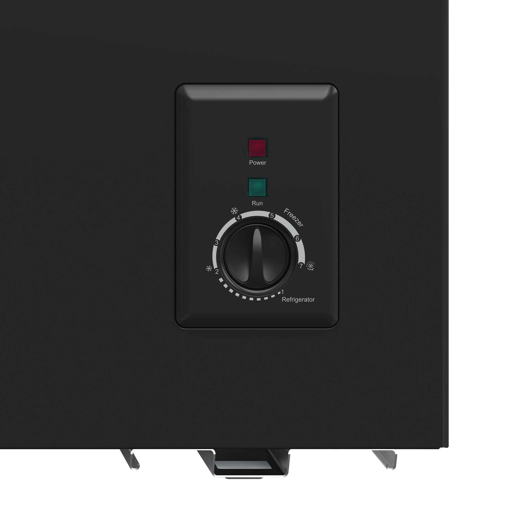 Baridi 199L Freestanding Chest Freezer with Adjustable Thermostat - Black DH151 | Energy Efficient Deep Freezer for Garage, Basement & Outdoor Use | Perfect for Bulk Food Storage, Meal Prep & Hunting Season