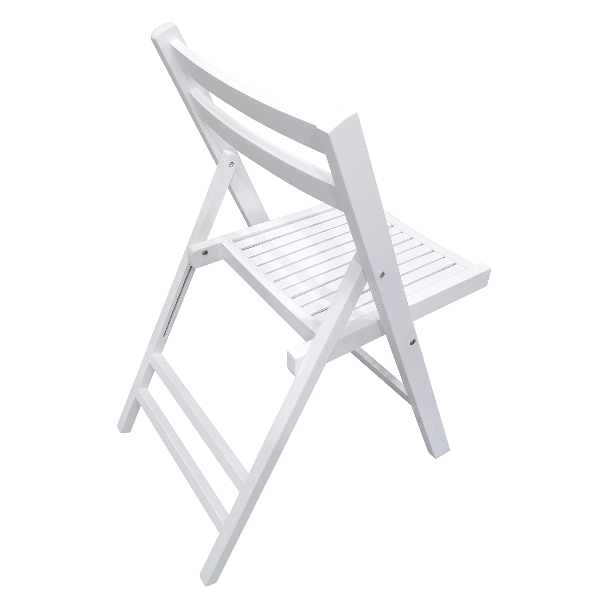 HomVent 4-Pack Wooden Folding Chairs with Slatted Design - Portable Patio Chairs for Living Room, Garden, Balcony, Backyard & Pool - Perfect for Outdoor Relaxation, Indoor Seating & Entertaining Guests