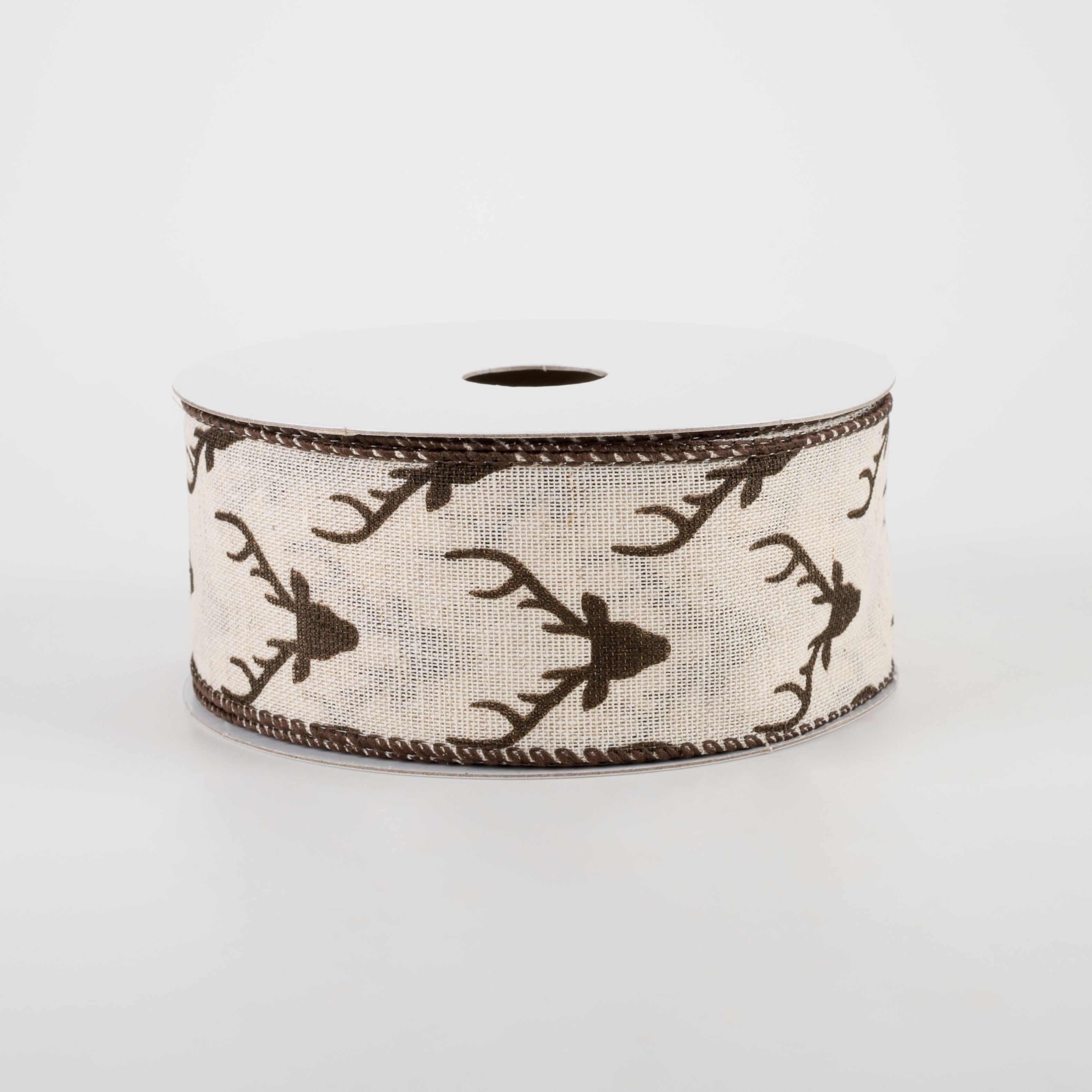 1.5 Inch Deer Head Ribbon - Brown Grosgrain Ribbon (10 Yards) for Gift Wrapping, Crafts, and DIY Decorations
