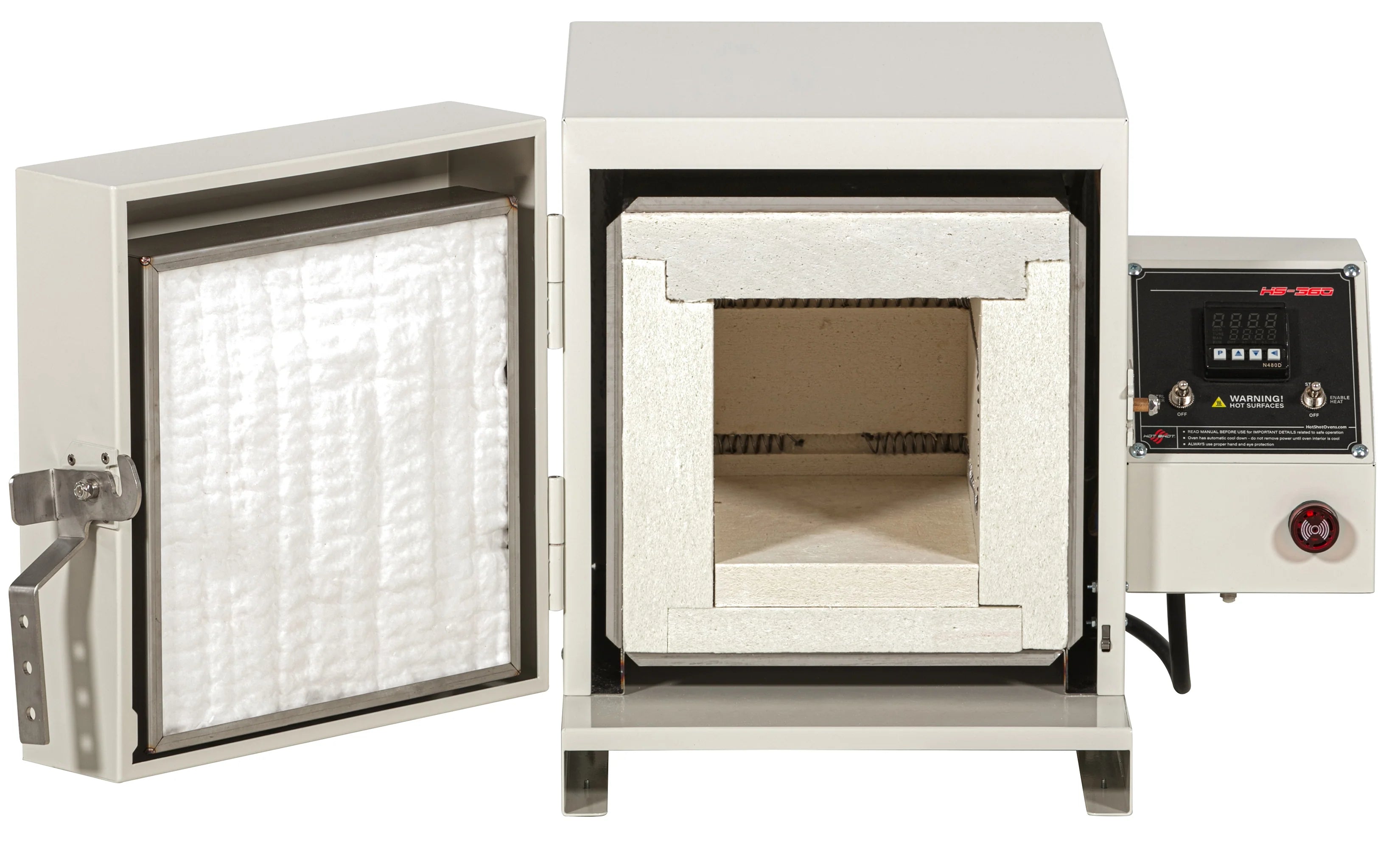 Hot Shot Tempering Oven HS 360T - Professional Heat Treatment Oven for Glass & Metal - Perfect for Jewelry Making, Dental Labs & Industrial Applications