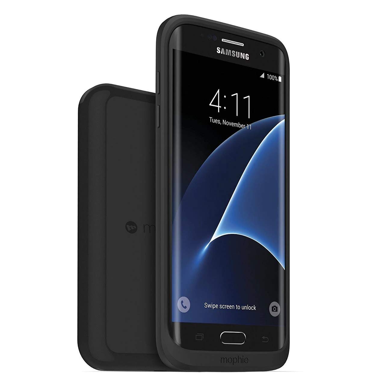 mophie Wireless Charging Pad - Qi-Certified Fast Charger for iPhone 15/14/13/12/11/X/8, Samsung Galaxy S23/S22/S21, AirPods & Qi-Enabled Devices - Sleek Black Design for Home, Office & Nightstand Charging