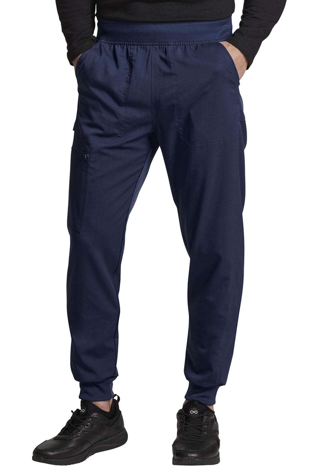 **Dickies Men's DK224 Mid-Rise Jogger Scrub Pants - Stretch Fabric, Comfort Fit for Medical & Healthcare Professionals**    *(Perfect for Nurses, Doctors & Healthcare Workers - Comfortable & Durable for Long Shifts)*