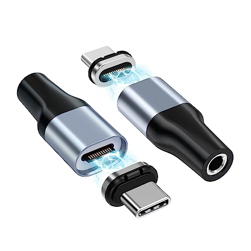 usb c to 3.5mm audio magnetic adapter 2pack