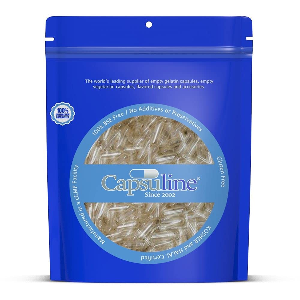 5000 Count Size 0 Clear Vegetarian Empty Capsules | Vegan Society Registered | Non-GMO Verified | Made in USA & South America | Perfect for DIY Supplements, Herbal Remedies & Essential Oil Blends