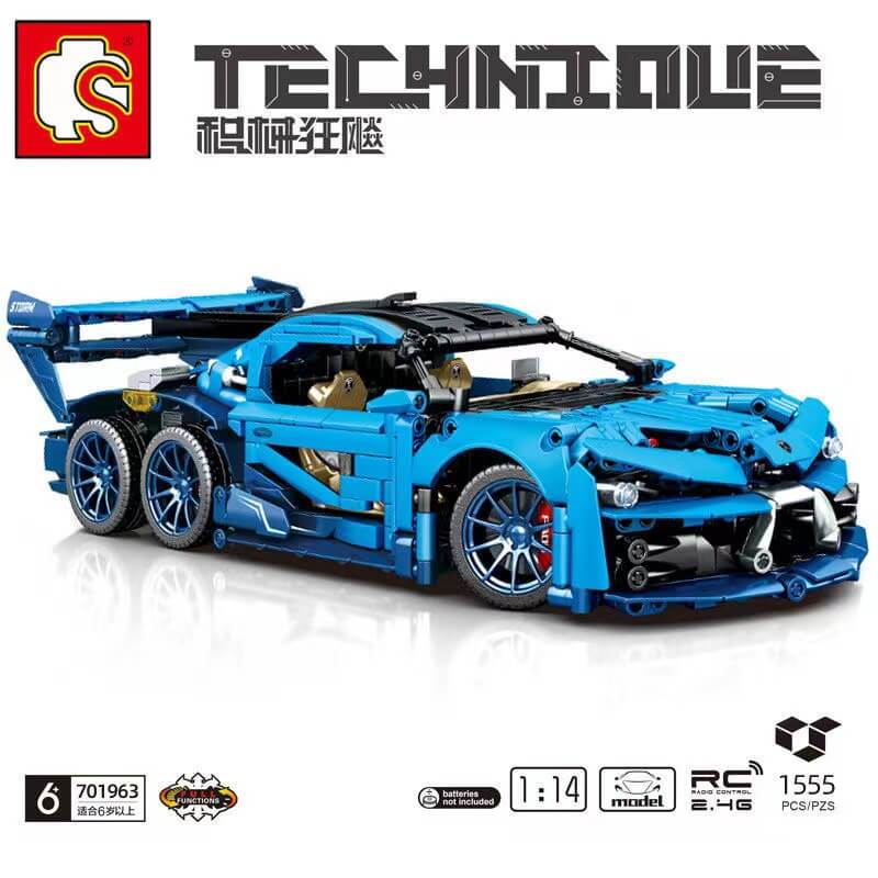 SEMBO 701963 Six Wheel Bugatti Remote Control Car - High Speed Racing Toy for Kids & Adults - Perfect for Indoor & Outdoor Play, Birthday Gifts, and RC Car Racing Competitions