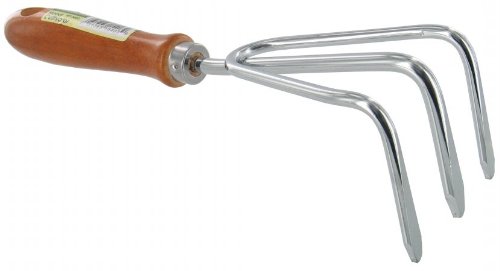 Best Hand Cultivator with Ergonomic Wooden Handle - 3 Prong Garden Weeder & Soil Loosener - Perfect for Gardening, Flower Beds, and Vegetable Patches