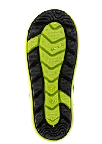 Kamik Jet Snow Boots for Women - Waterproof Winter Boots with Insulation, Blue/Lime, Size EU 38 - Perfect for Snowy Weather & Outdoor Activities
