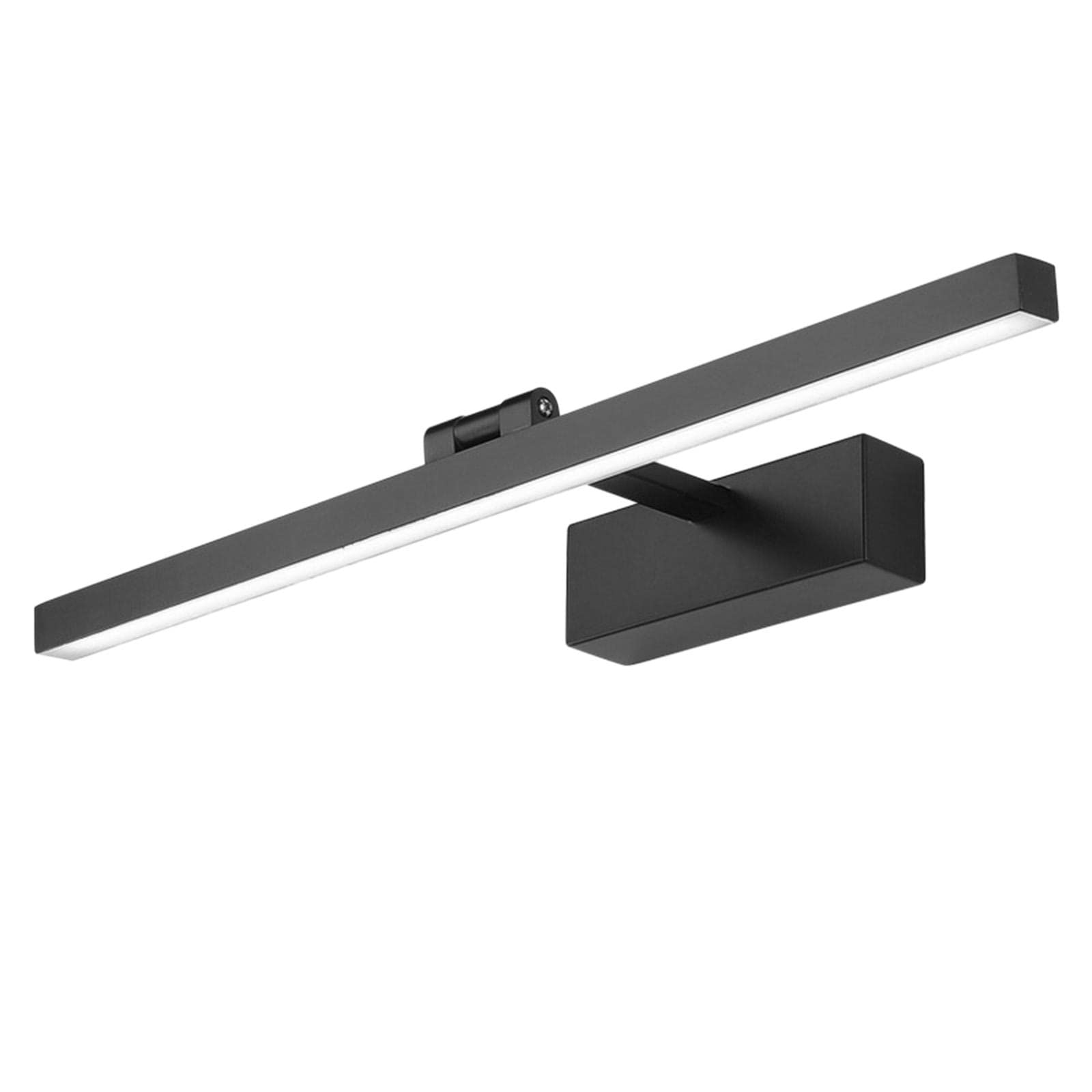 Bothyi Modern LED Bathroom Wall Light - Waterproof Makeup Mirror Lighting with Adjustable Angle & Rotatable Design, 40cm 9W Black Warm Light - Perfect for Vanity, Shower, and Bathroom Mirror Illumination