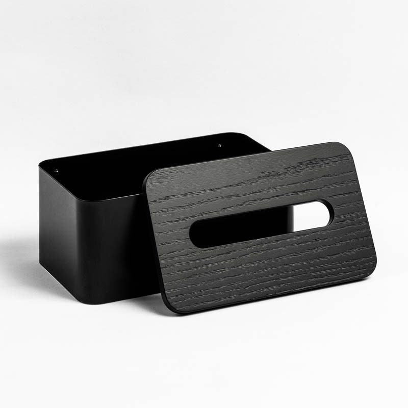 Stylish Black Tissue Box Cover - Modern Home & Office Decor | Perfect for Living Room, Bedroom, and Bathroom