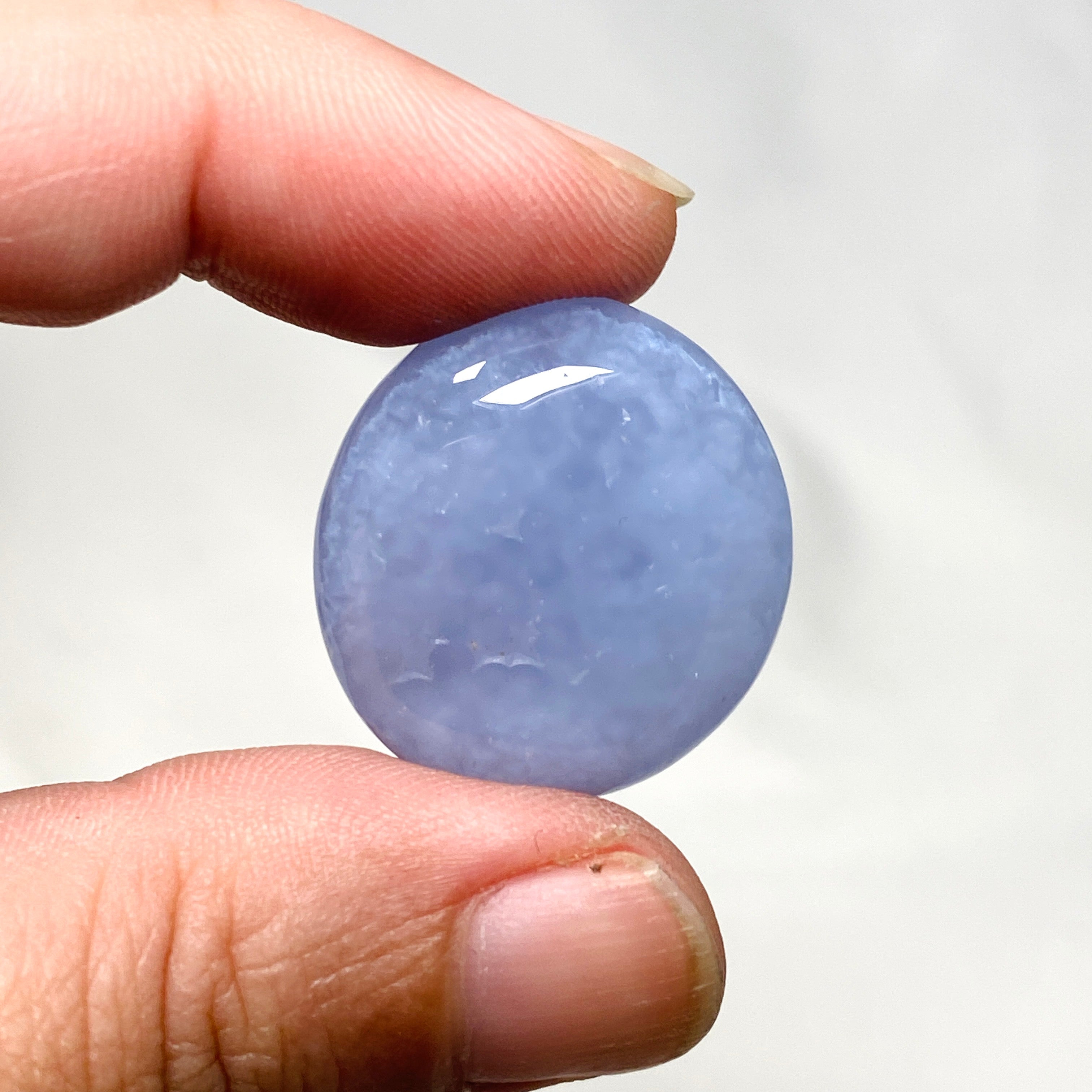 Natural Blue Chalcedony Tumbled Stones for Healing, Meditation & Jewelry Making - Perfect for Crystal Collections, Reiki Energy Work & Home Decor