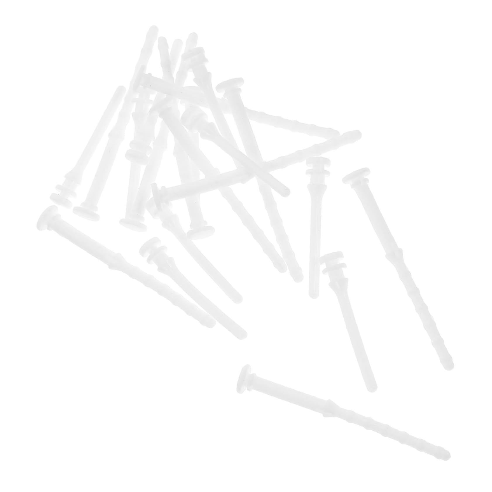 ULTECHNOVO 100 Pcs Computer Case Glue Nails Kit - Rivets, Fan Screws & Shock Absorption Pins for PC Builds - White Silicone Rubber Fasteners for Computer Components & DIY Repairs | Perfect for PC Assembly, Case Modding & Hardware Maintenance