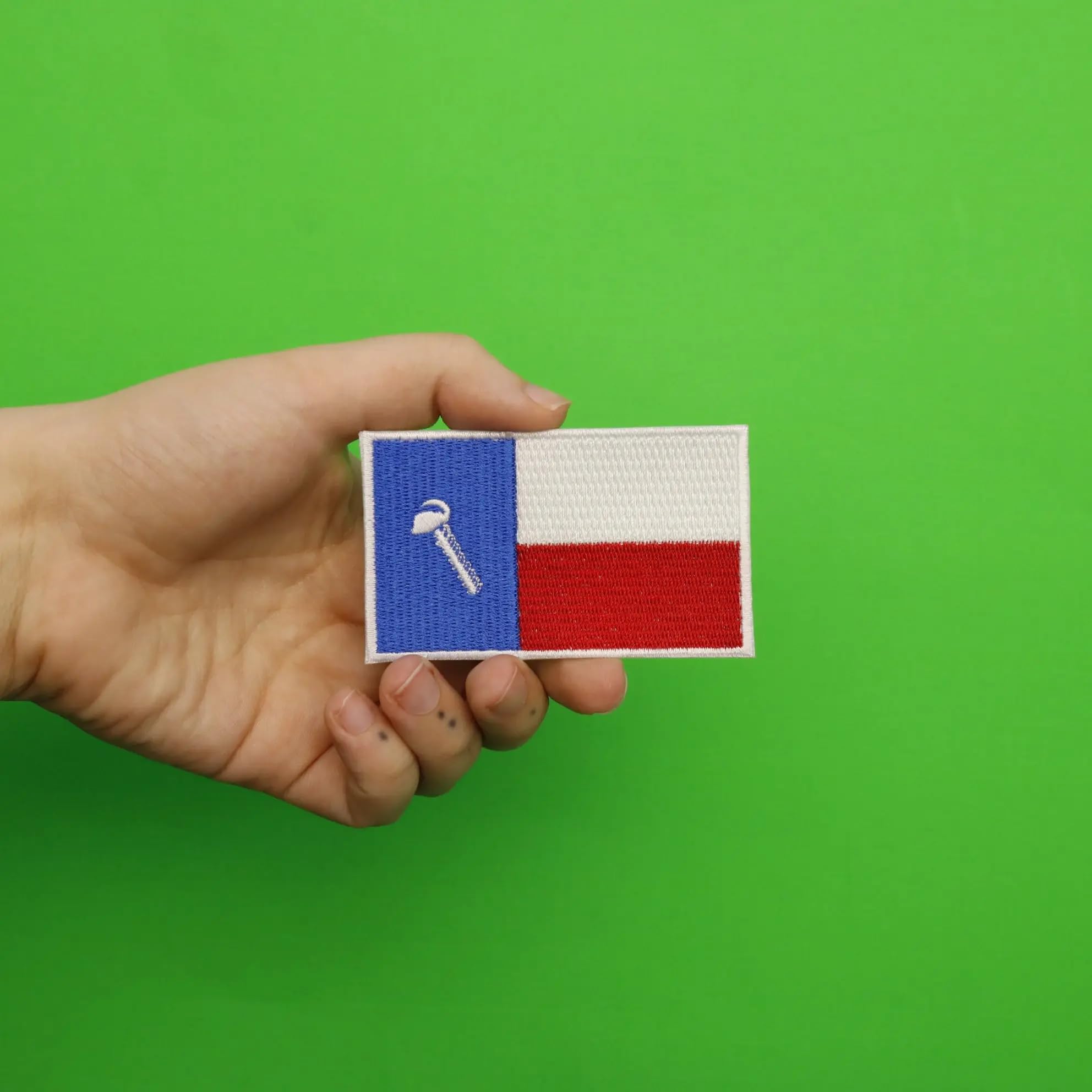 Texas Flag Screw Parody Embroidered Iron-On Patch - Perfect for Hats, Jackets, and Backpacks to Show Your Texas Pride