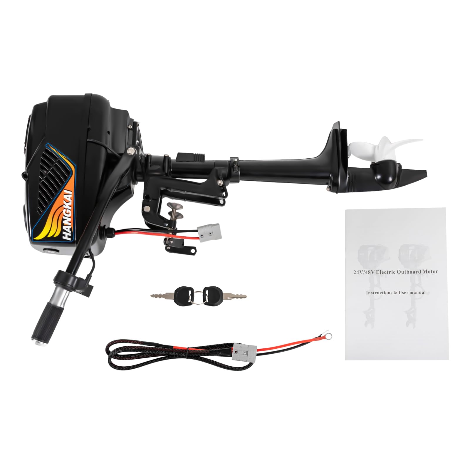 48V 1200W Electric Outboard Motor - Water Cooling Boat Engine for Fishing & Outdoor Adventures