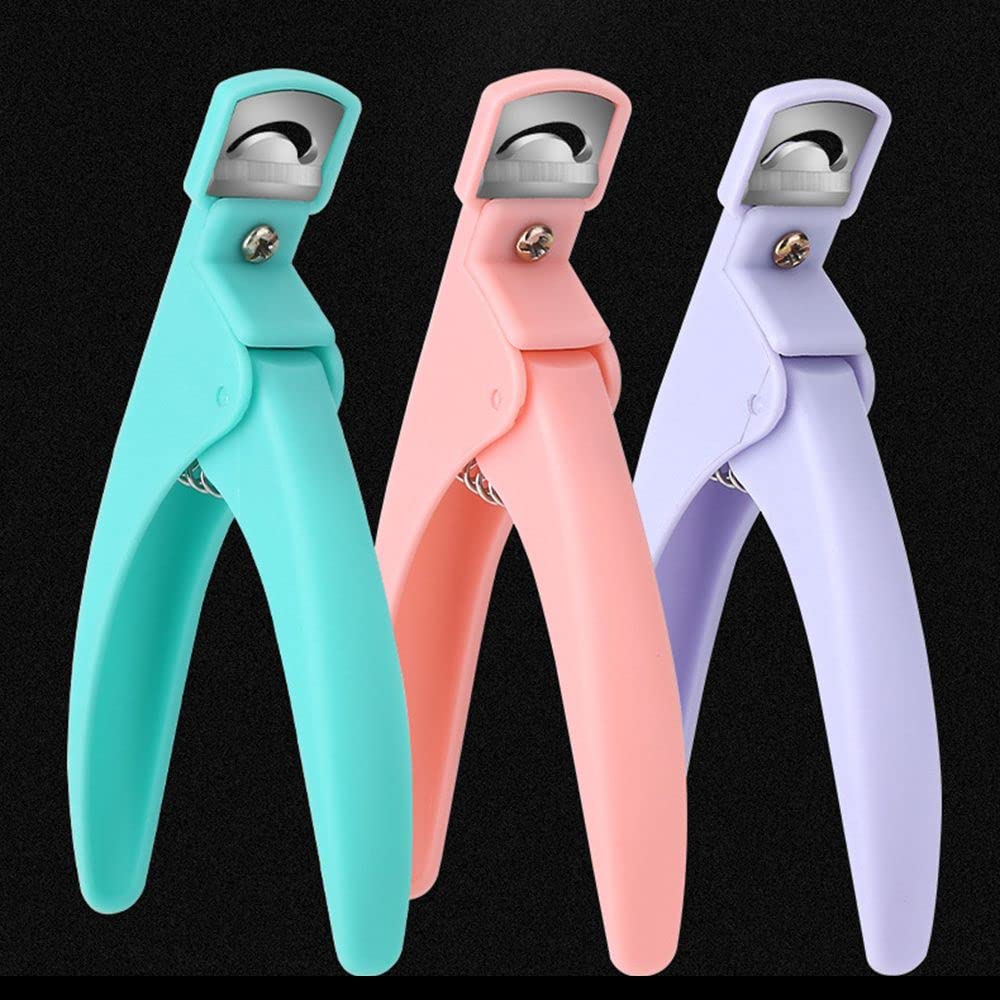 Professional U-Shaped Nail Clipper & Edge Cutter - Manicure Pedicure Scissors Trimmer for Nail Art (Green) | Perfect for Home Salon, DIY Nail Care & Professional Grooming