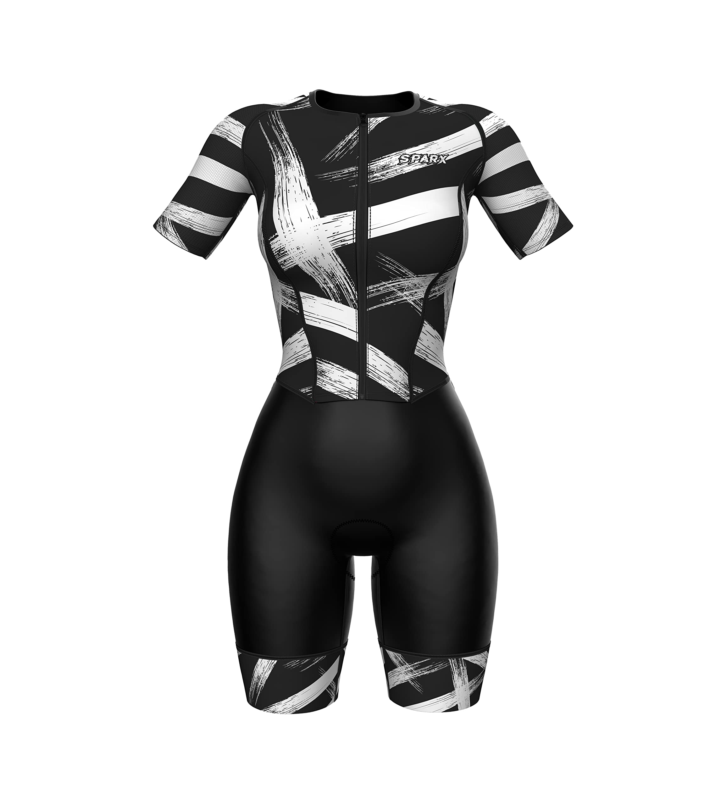 Sparx Aero Triathlon Suit for Women - Short Sleeve Triathlon Suit for Running, Swimming & Cycling | Lightweight & Breathable Skinsuit for Triathletes & Endurance Athletes | Perfect for Training & Competitions