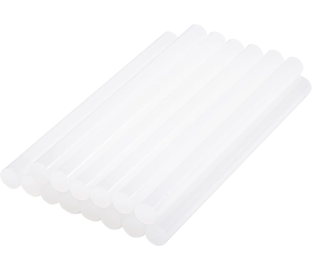 VRB Dec Hot Melt Glue Sticks for Repairs – 7mm & 11mm Transparent Adhesive for Plastic, Wood & Metal | Compatible with Large Glue Guns (25-Pack) – Perfect for DIY Crafts, Toy Models, Home Repairs & Industrial Fixes