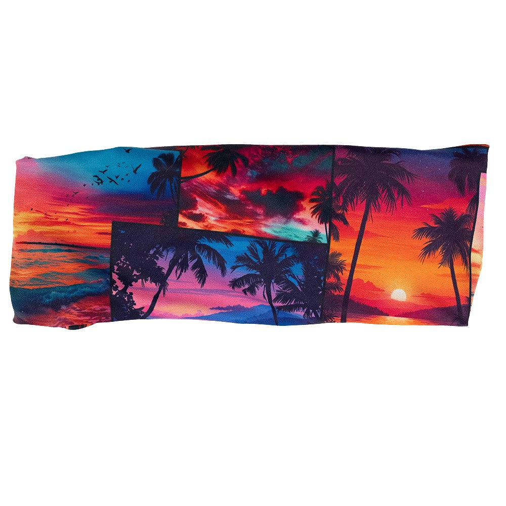 Stylish Sunset Snapshot Headband for Women - Fashion Hair Accessories for Outdoor Activities, Yoga, Running & Beach