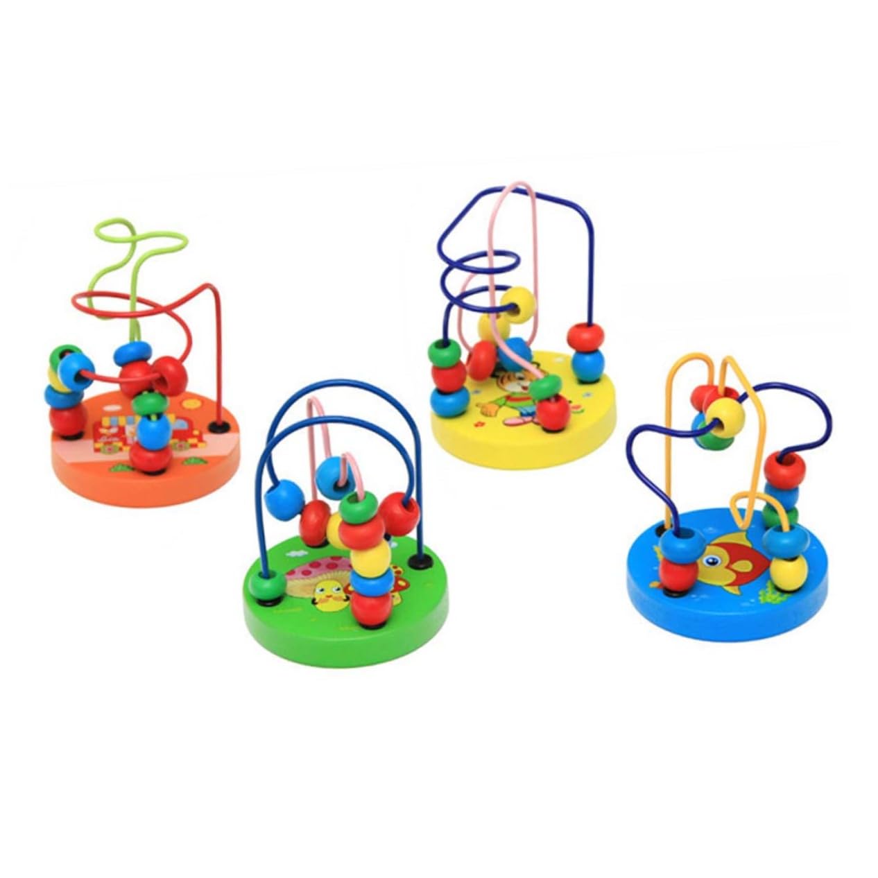 **ifundom Wooden Beads Maze Game - Montessori Educational Toy for Toddlers, Wooden Bead Coaster & Preschool Learning Activity - Perfect for Fine Motor Skills Development & Early Childhood Education**    *(Great for Playtime, Classroom Learning, and Sensory Development!)*