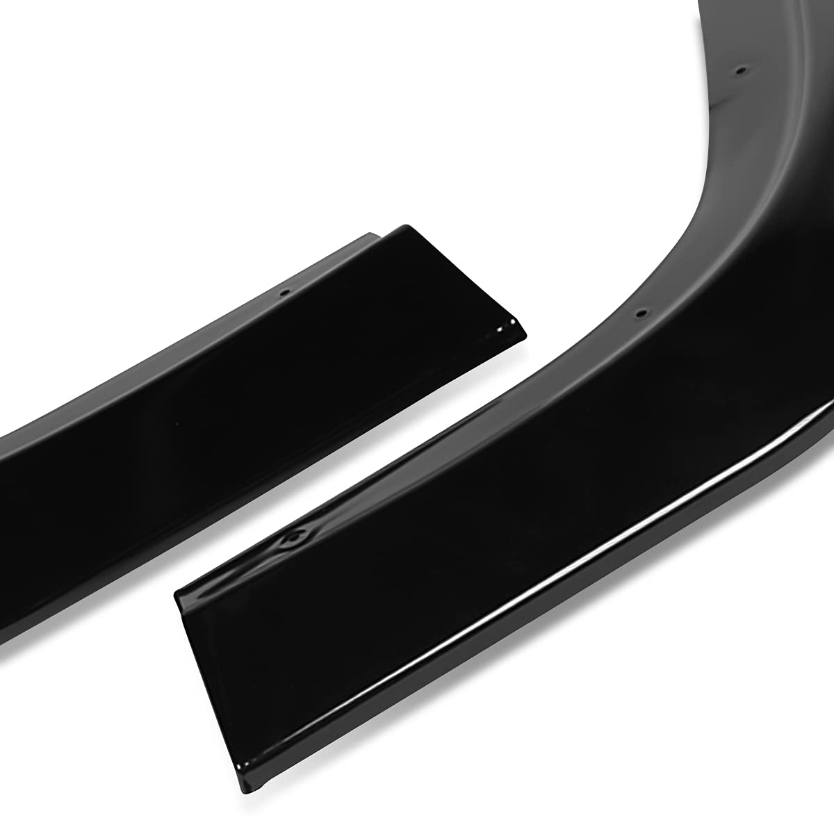 DNA MOTORING Gloss Black Flat Wedge Front Bumper Lip Splitter for 2015-2022 Dodge Challenger SXT | 2-PU-560-PBK | Enhances Aerodynamics & Sporty Look | Perfect for Street Racing & Car Shows