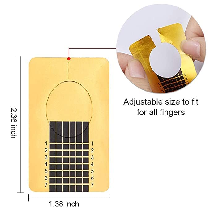 GOLD MAX 500 Pieces Acrylic Nail Forms - Poly Nail Gel Extension Tips & Guide Paper Stickers for Nail Art & Salon Professionals | Perfect for DIY Manicures & Professional Nail Extensions