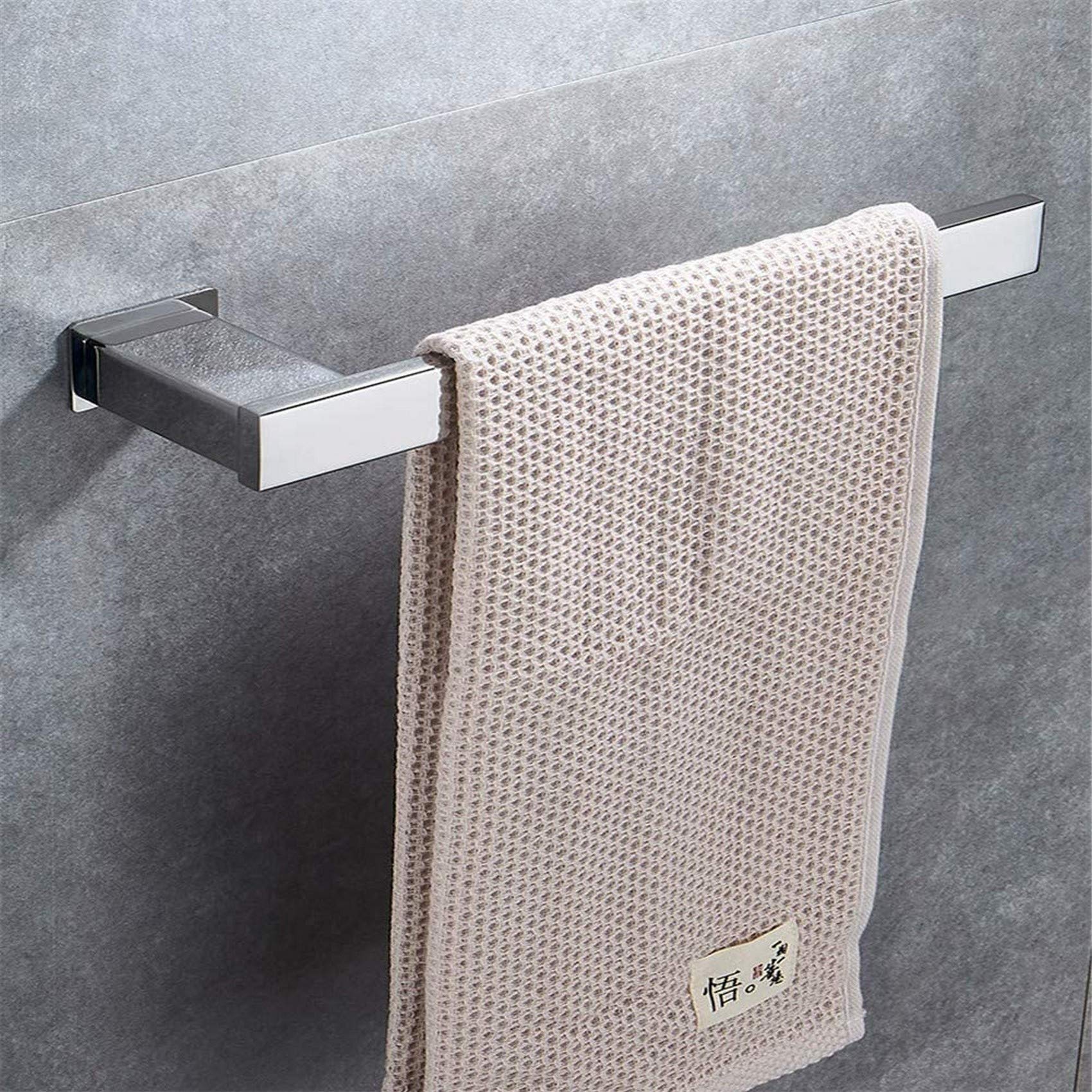 Nordic Style 304 Stainless Steel Bathroom Towel Rail - Rustproof & Corrosion Resistant Dual Use Towel Hanger & Shelf for Modern Bathroom & Spa Decor