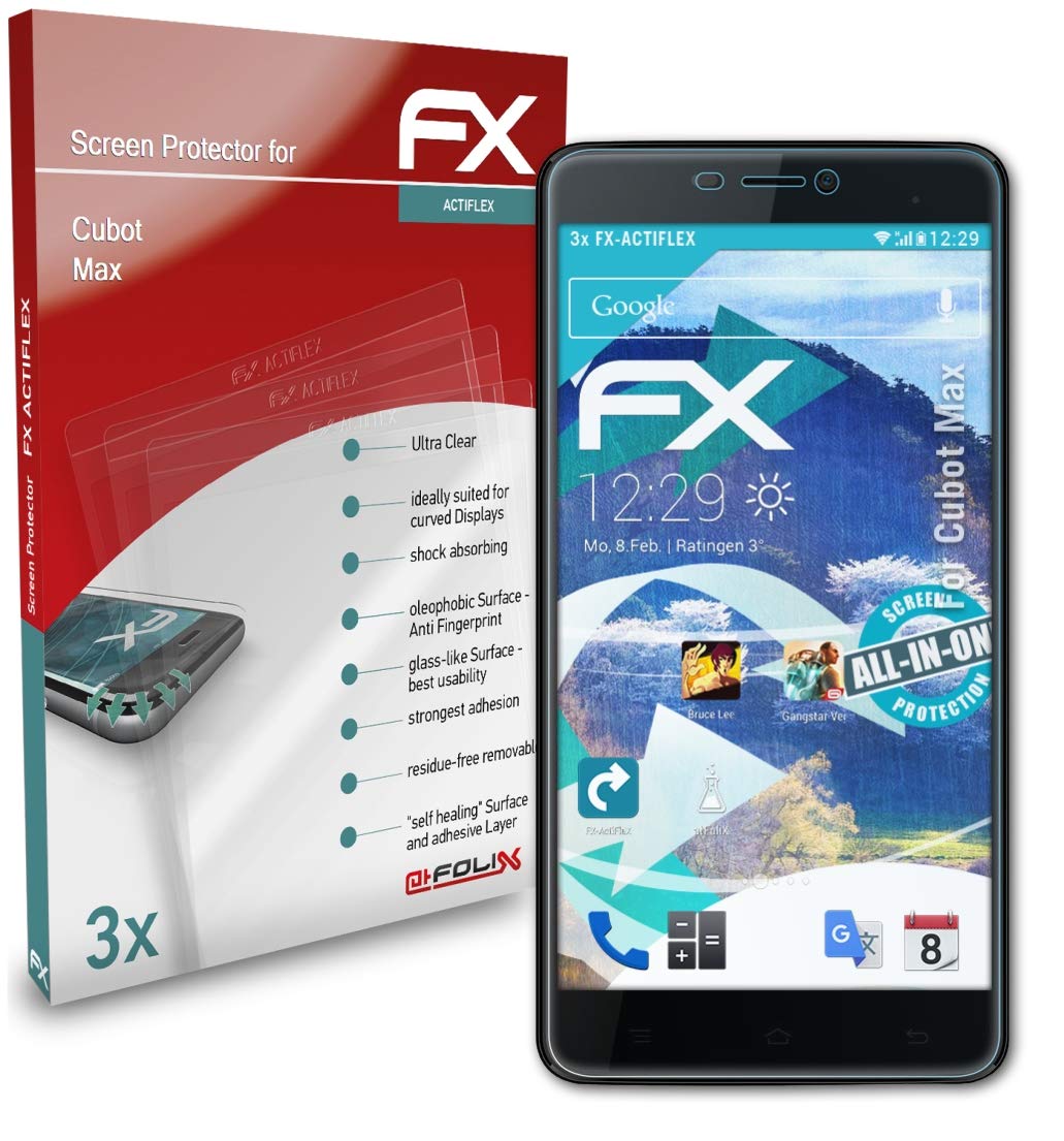 Cubot Max Screen Protector - 3 Pack Ultra Clear Flexible HD Film | Anti-Scratch & Bubble-Free Protection for Cubot Max Smartphone | Perfect for Work, Travel & Daily Use