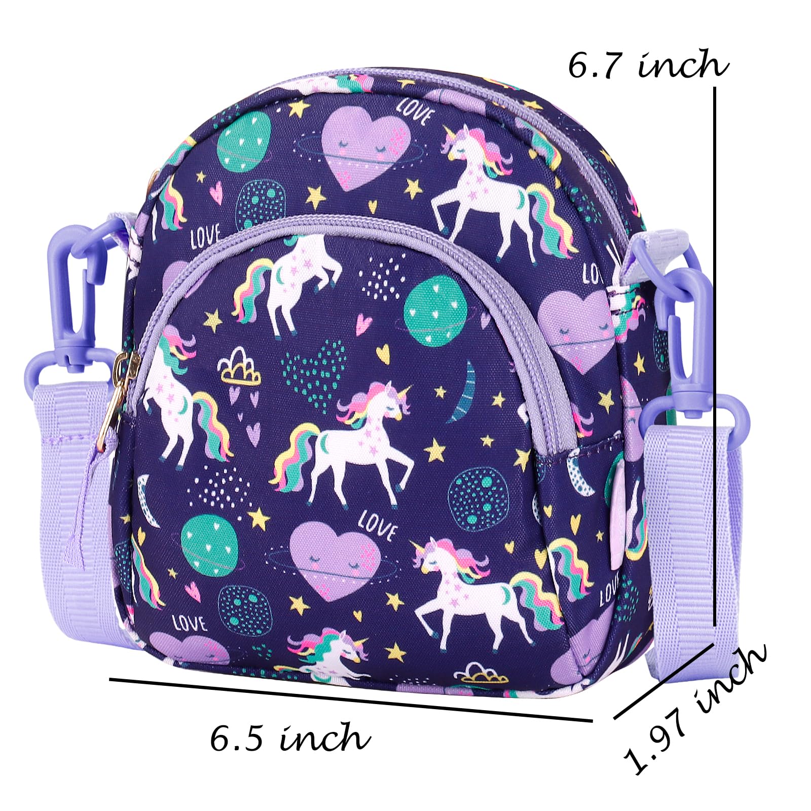 Choco Mocha Girls Crossbody Purse for Toddlers & Kids Ages 2-8 | Adjustable Strap Cute Little Handbag for School, Playdates & Special Occasions