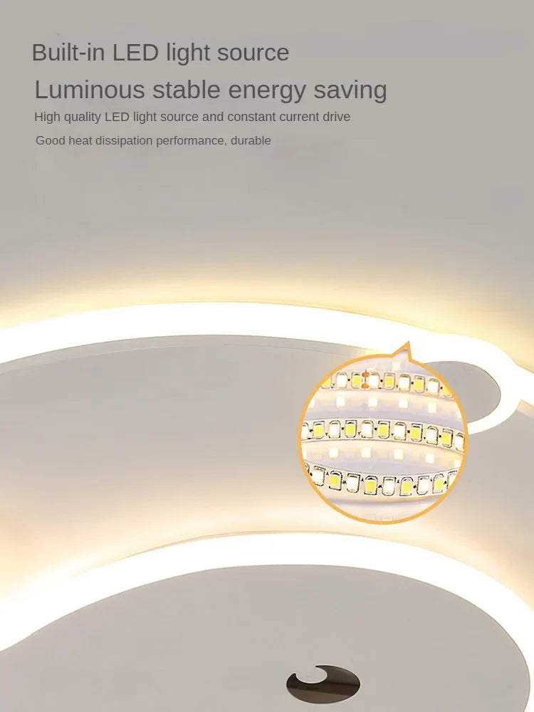 Dolphin Shaped LED Ceiling Light for Kids Room - Energy Saving Night Light for Nursery, Bedroom, Playroom Decor - Perfect for Baby Sleep Aid and Children's Bedtime Comfort