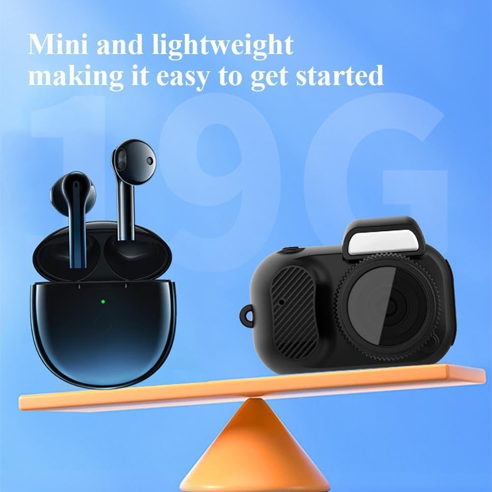 Trredrins Keychain Camera - 1080P HD Mini Sports Camera with 100 Mins Battery Life, Portable Mini Keychain Camera for Outdoor Adventures, Travel, and Everyday Use