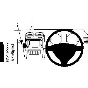 ClicOn No Holes Angled Dash Mount for Volkswagen Golf VI (2009-2012) - Perfect for GPS, Phone Holders & Car Accessories