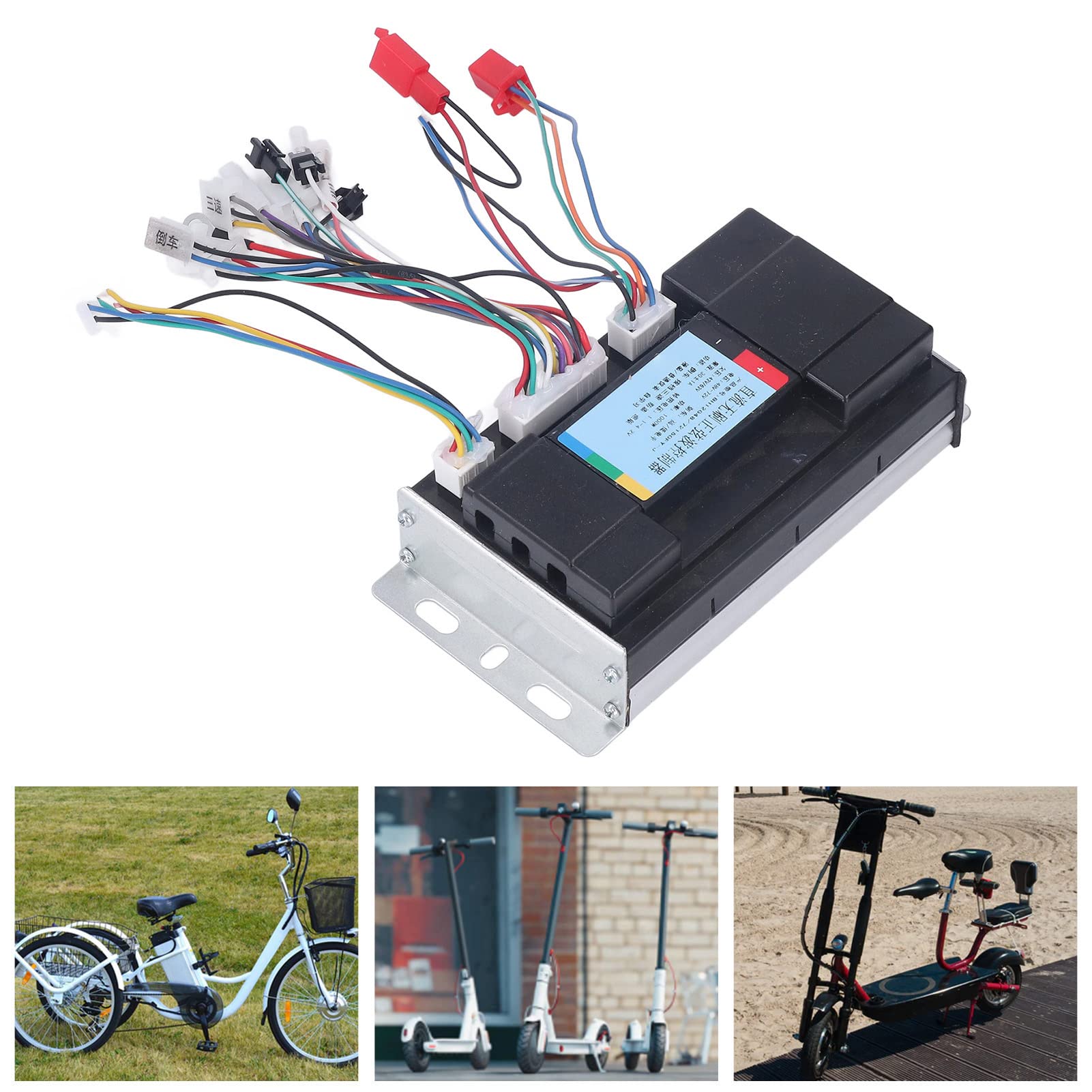 48V-72V 1000W Brushless Motor Controller - Alloy Housing for E-Bike & Scooter - Fast Cooling & Speed Control