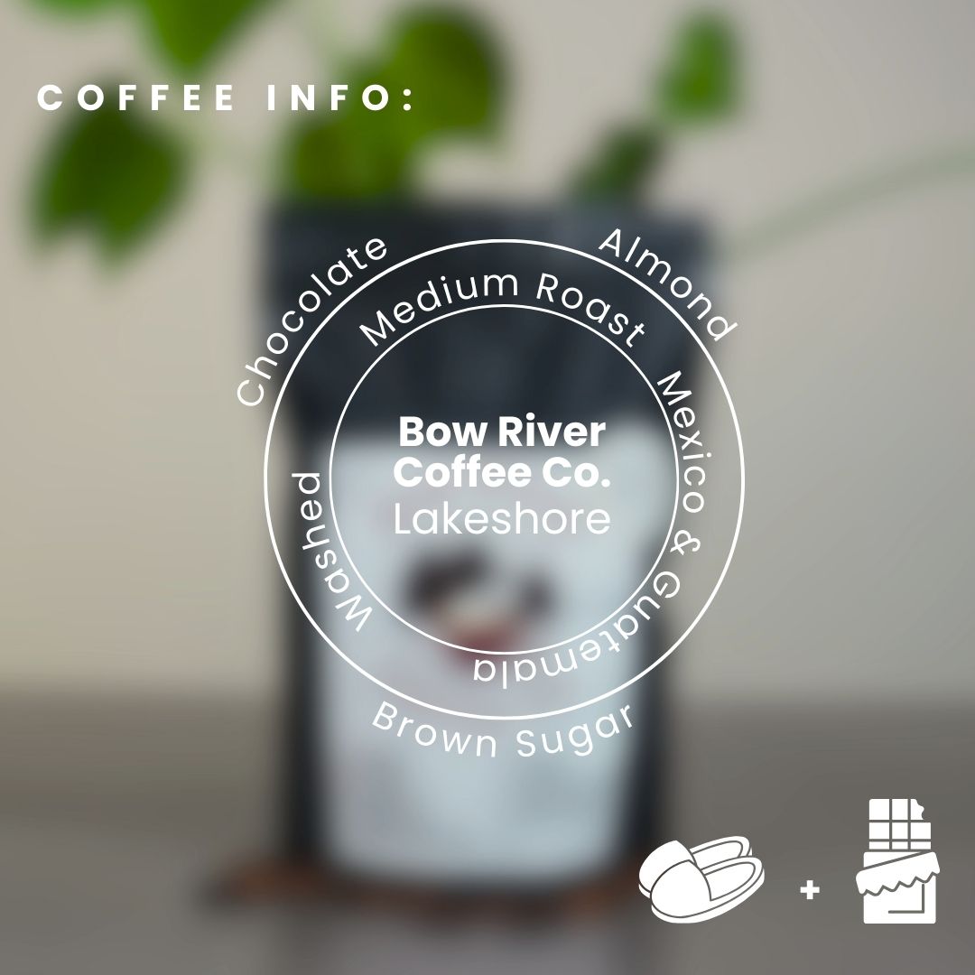 Bow River Coffee Co. Premium Lakeshore Coffee Beans - Medium Roast Arabica Whole Bean Coffee for Drip, French Press & Espresso - Perfect for Home Brewing & Office Use