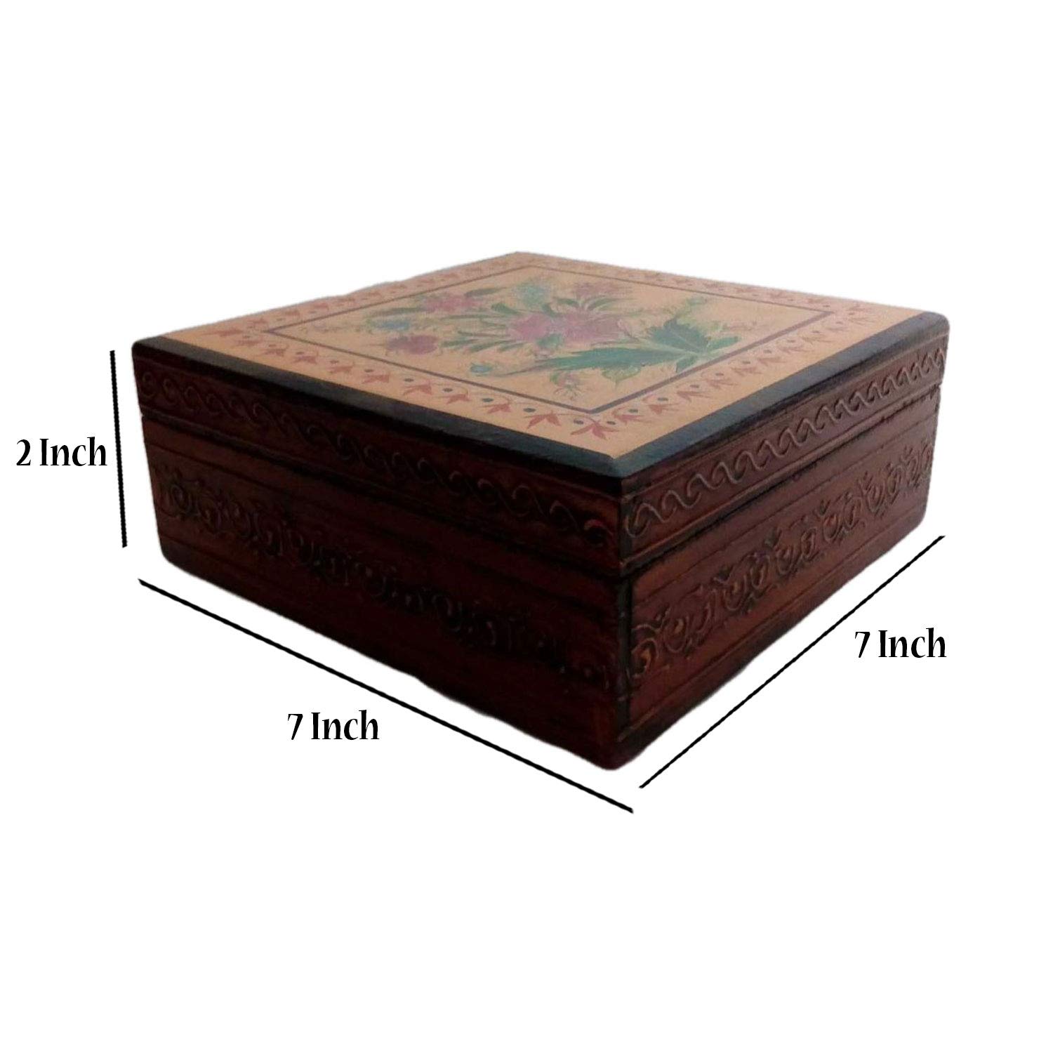 Handmade Jewelry Organizer Box - Premium Wooden Jewelry Storage Box for Women | Award-Winning Indian Artisan Crafted | Perfect for Travel, Home Decor & Gift Giving
