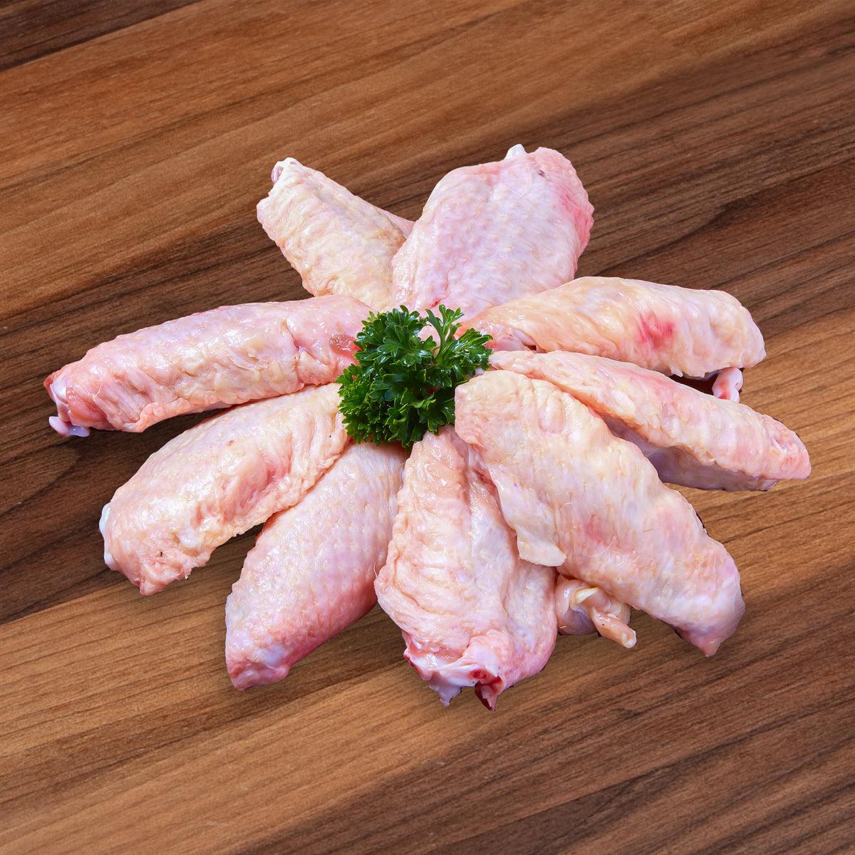 Organic Chicken Mid Joint Wings - Fresh & Chilled - Daylesford Organic UK (1 Pack) - Perfect for Grilling, Roasting, and Healthy Meal Prep
