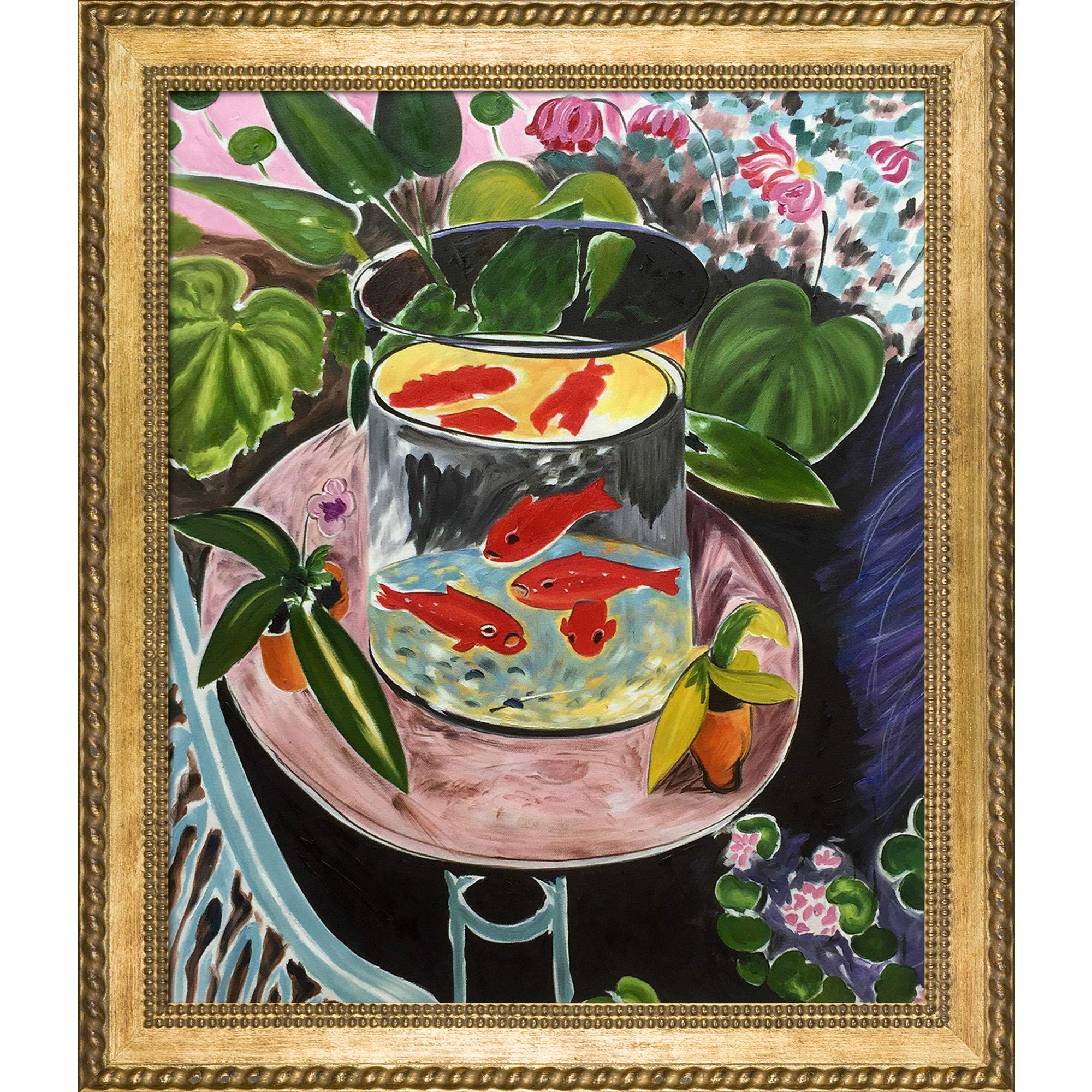 Hand Painted Henri Matisse Fish Oil Painting on Canvas - 28.75