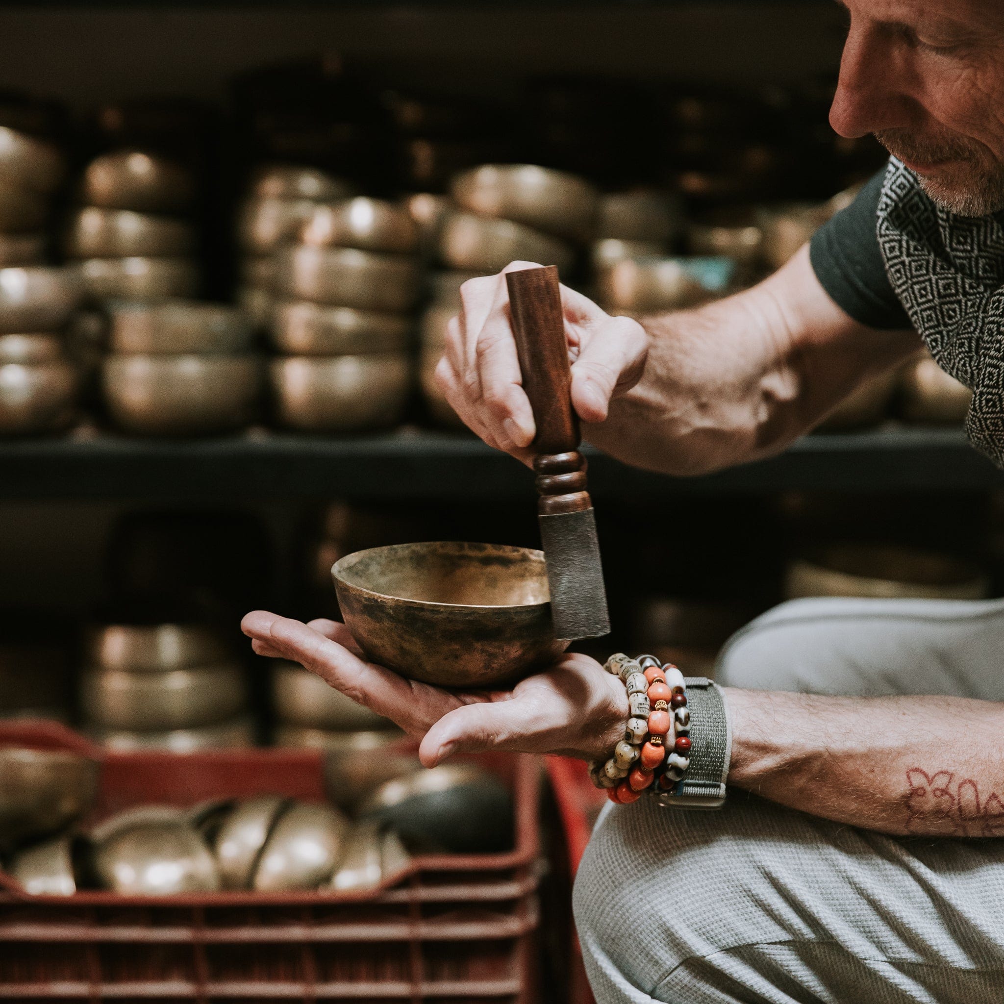 Antique Heirloom Thado Singing Bowls - Handcrafted Tibetan Meditation & Sound Healing Instruments for Yoga, Reiki, and Spiritual Practices