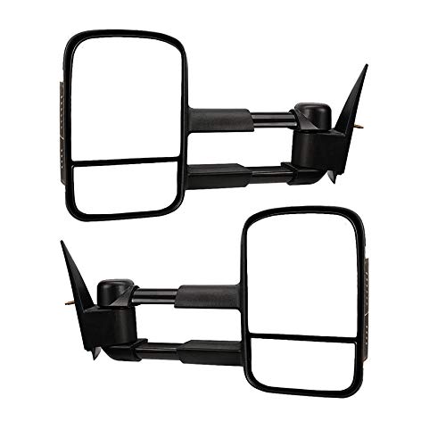 New Pair of Door Mirrors Compatible with Chevrolet Silverado 1500 2007-2013 Models (20862094, 20862095) – Durable Replacement for Enhanced Visibility and Safety – Perfect for Off-Roading, Daily Commuting, and Towing