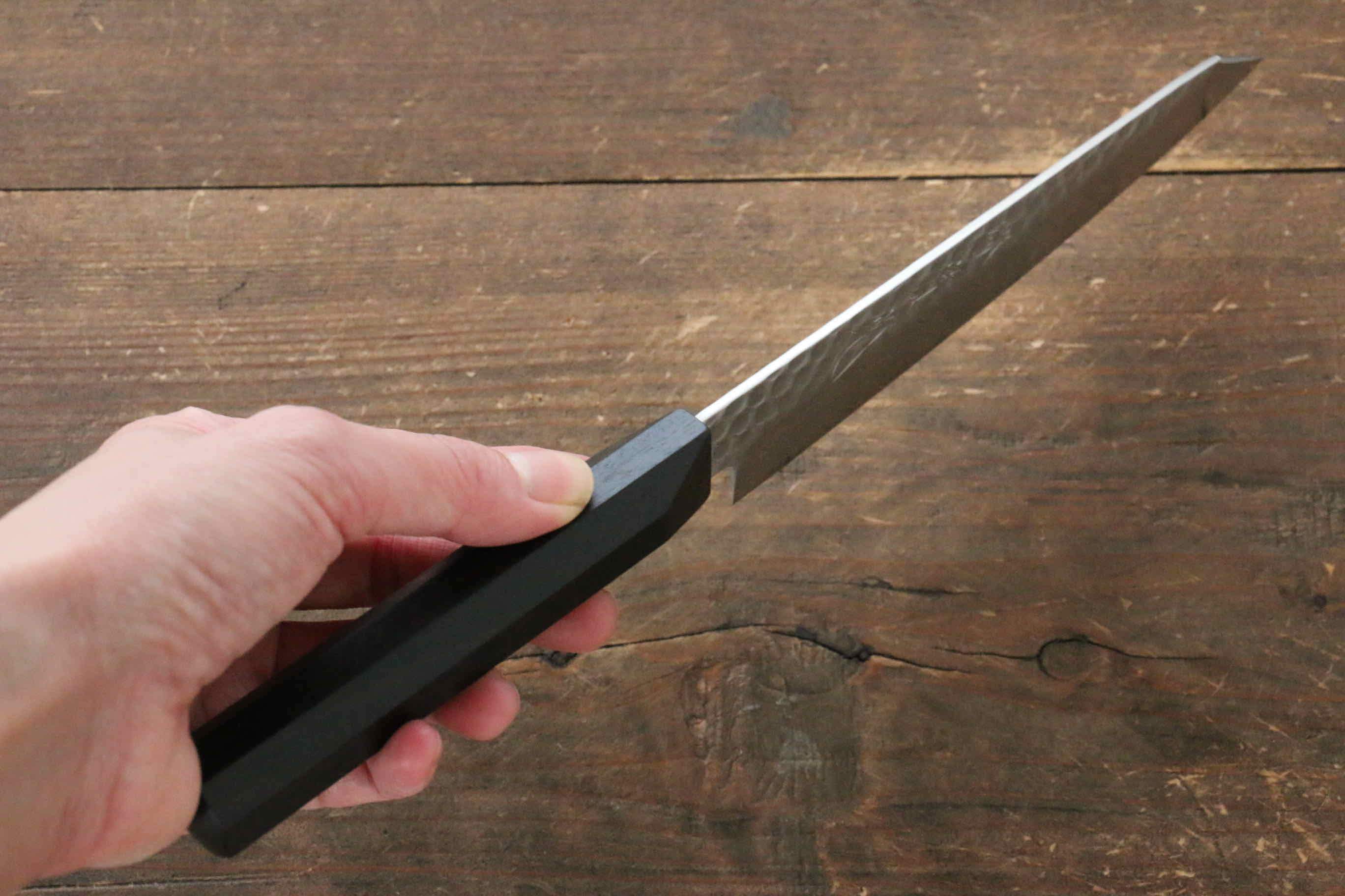 Premium Jikko VG10 17-Layer Kiritsuke Petty Utility Knife 140mm - Japanese Damascus Steel Blade with Ebony Wood Handle - Perfect for Slicing, Peeling & Precision Kitchen Tasks