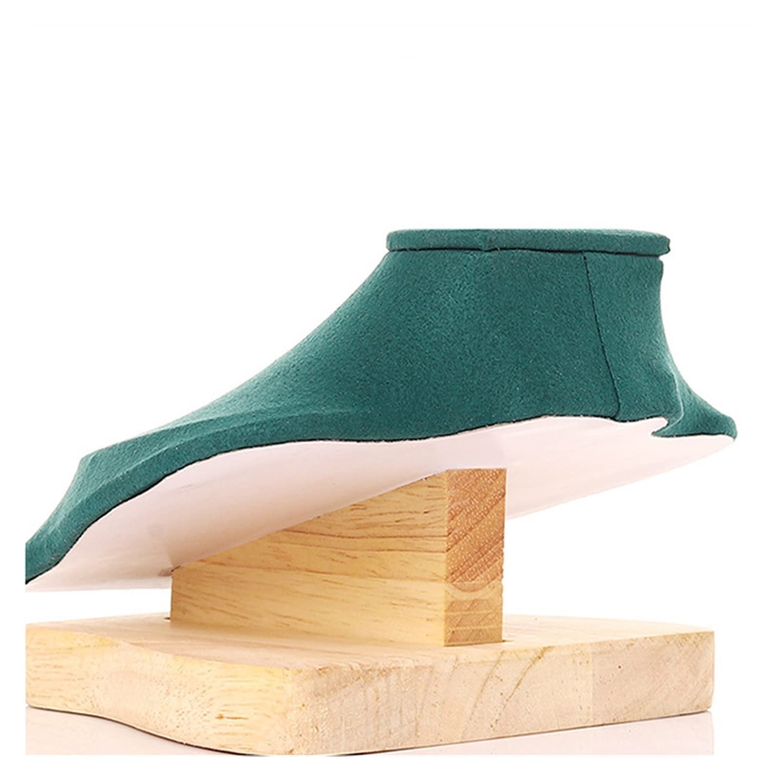 Velvet Jewelry Display Stand - Small Green Necklace Bust Hanger for Pendant & Chain Storage - Perfect for Boutique, Jewelry Store & Home Organizer