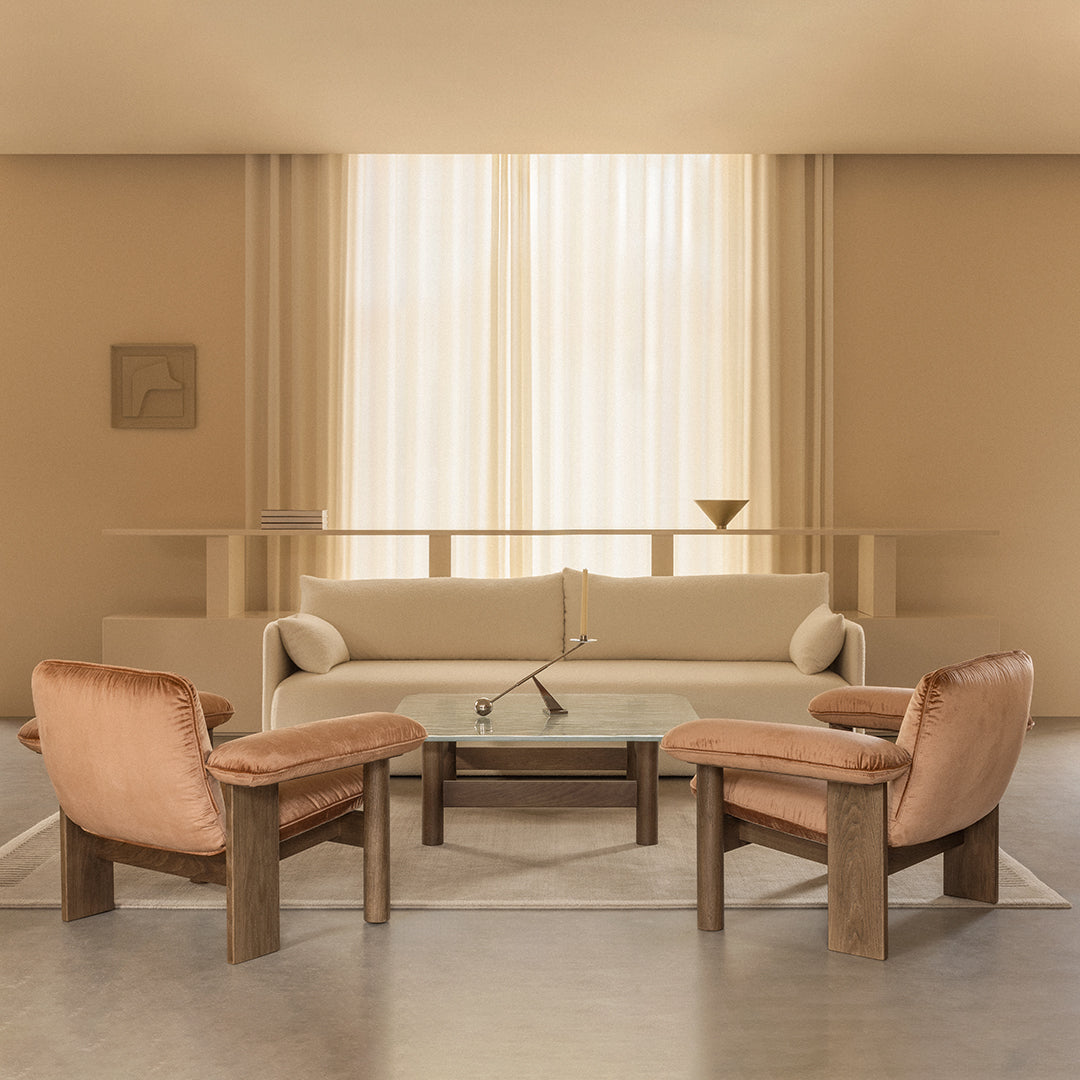 Brasilia Lounge Chair with Low Back - Mid-Century Modern Accent Chair for Living Room, Bedroom & Office - Comfortable & Stylish Seating Solution