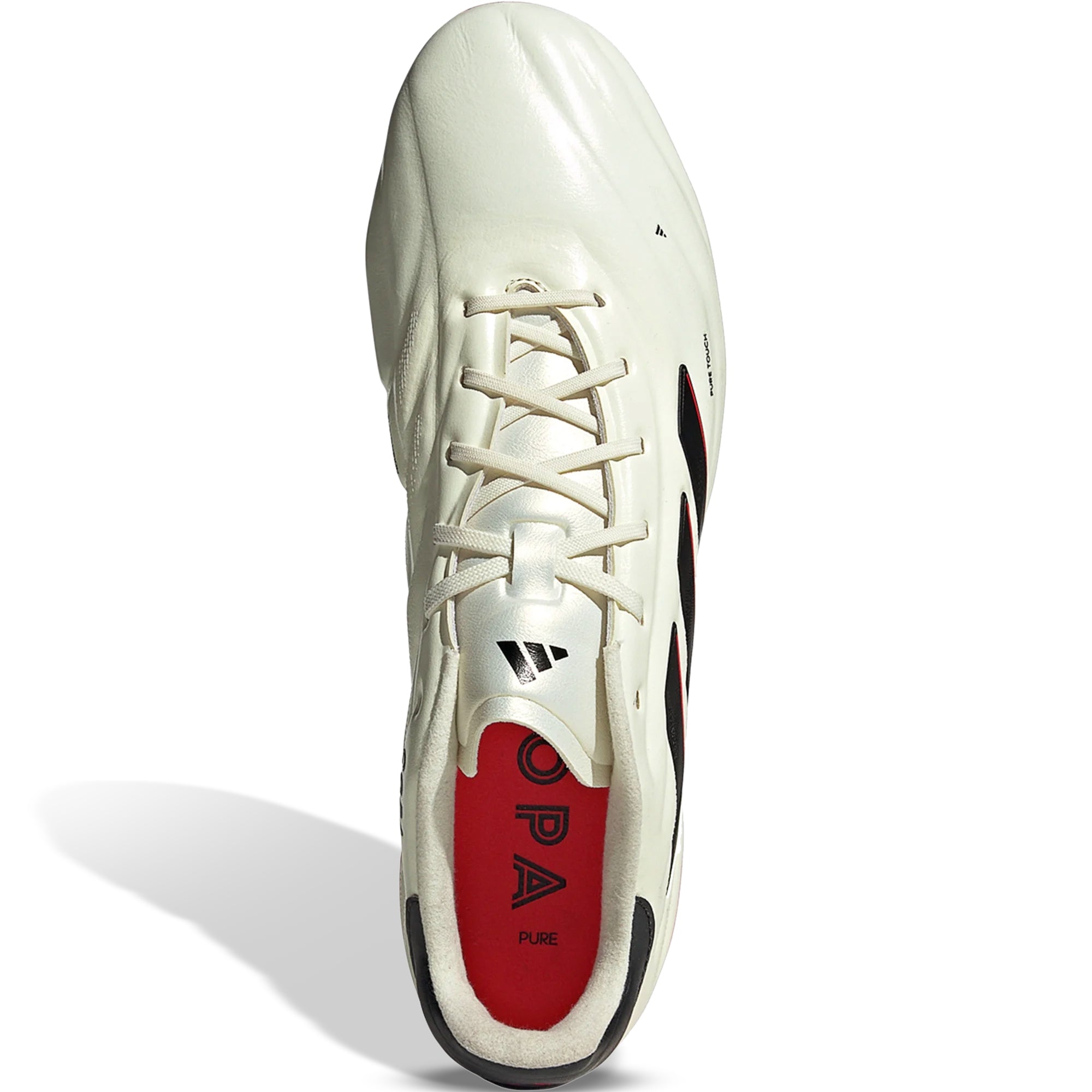 Adidas Copa Pure 2 Elite Firm Ground Soccer Cleats for Men - Ivory/Core Black - High-Performance Football Boots for Professional Players & Training Sessions