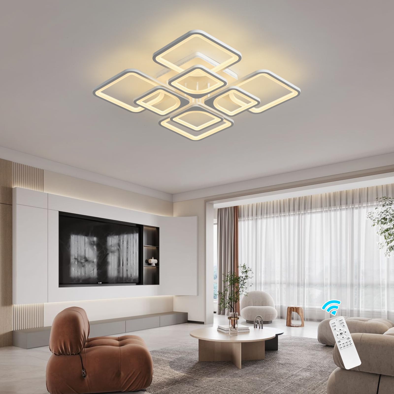 Jaycomey Modern LED Ceiling Light Fixture - 23.6