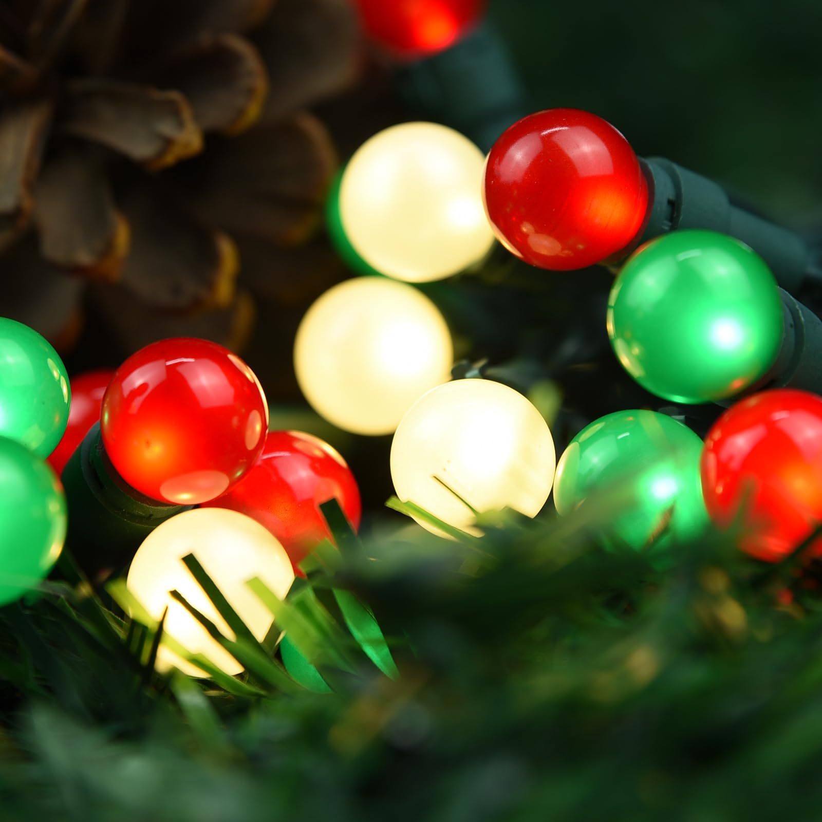 70 LED Fairy Lights Plug in - 19FT Globe String Lights for Christmas, Bedroom, Party & Holiday Decor | Indoor & Outdoor Multicolor LED Lights (UL Certified) - Perfect for Tree, Garden, Wedding & Home Decoration