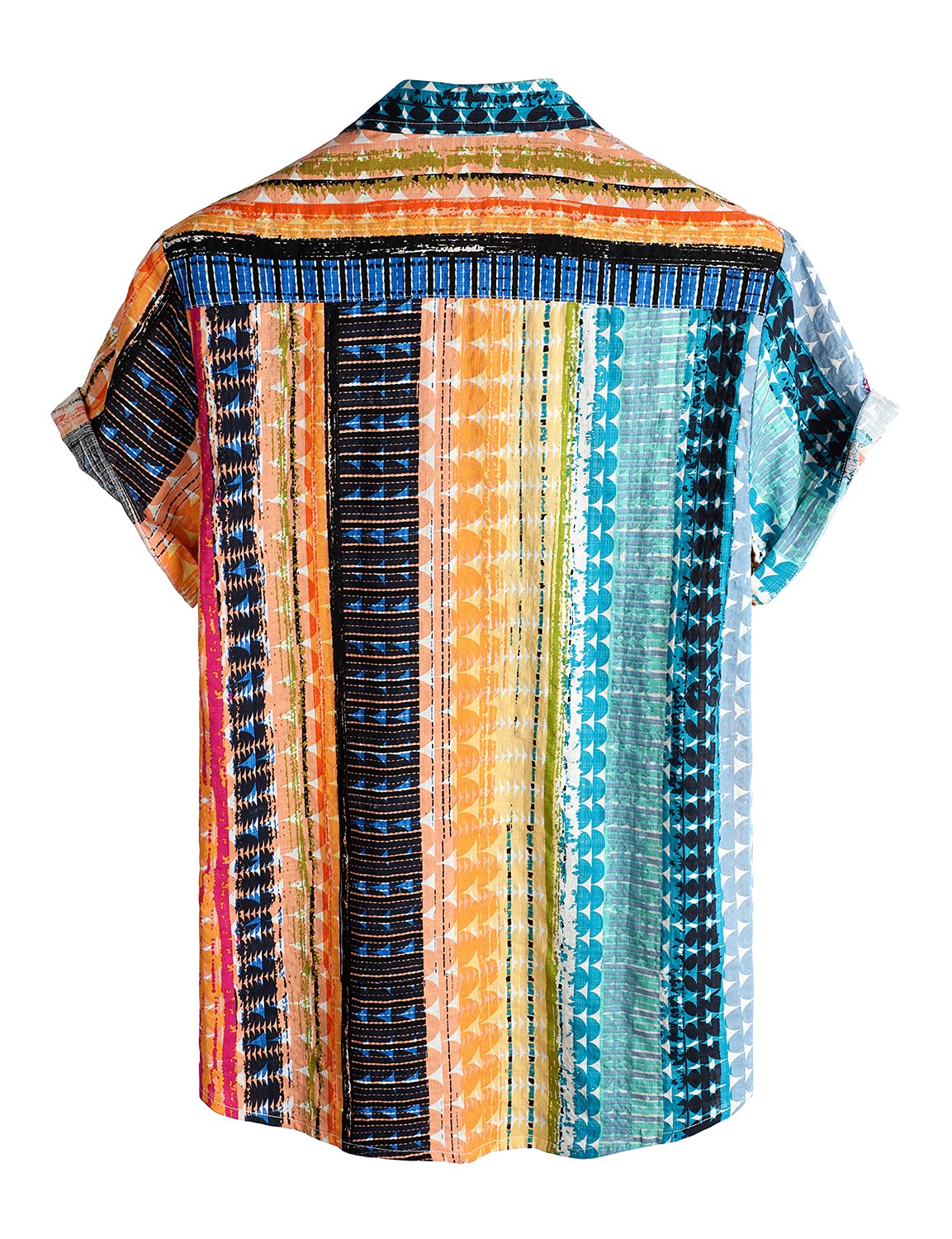 VATPAVE Men's Floral Hawaiian Shirts - Short Sleeve Button Down Beach Shirts for Summer Vacation, Luau Party & Tropical Getaway